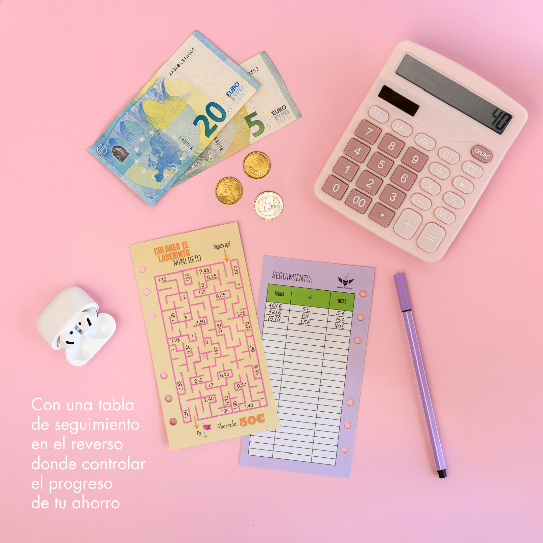 10 Retos de Ahorro Plastificados