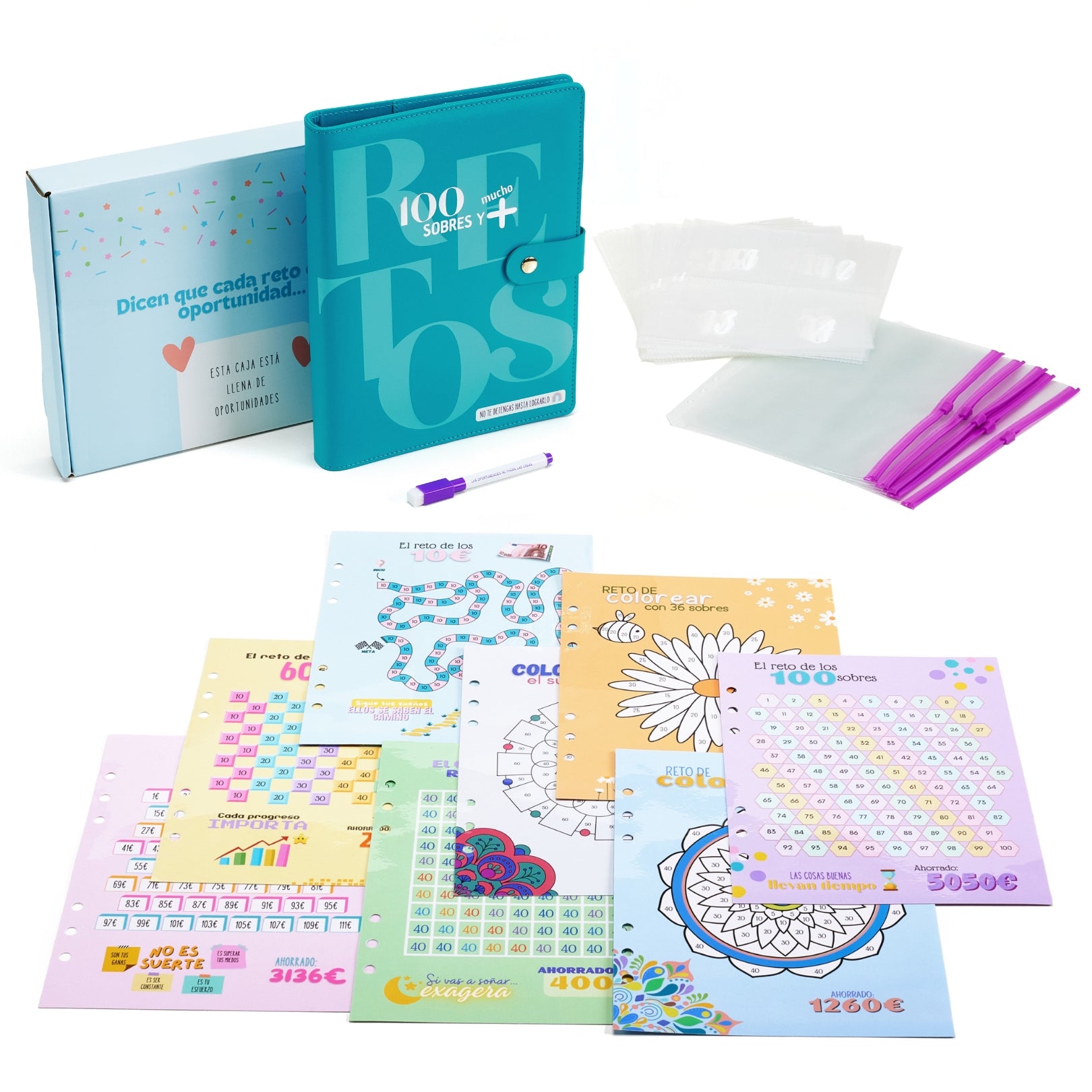 Libreta de Ahorro A5+ Turquesa