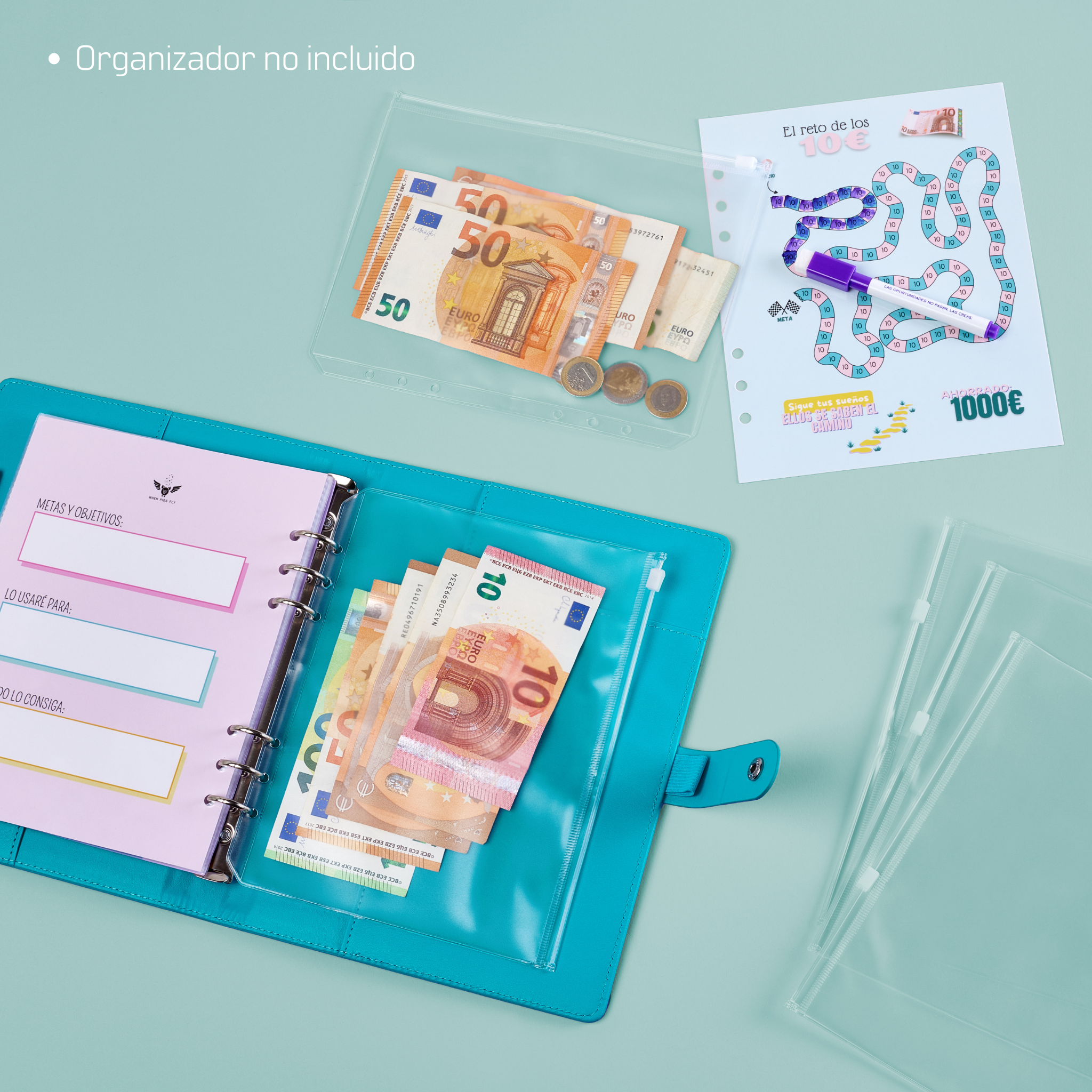 Pack de 5 Sobres Zip A5