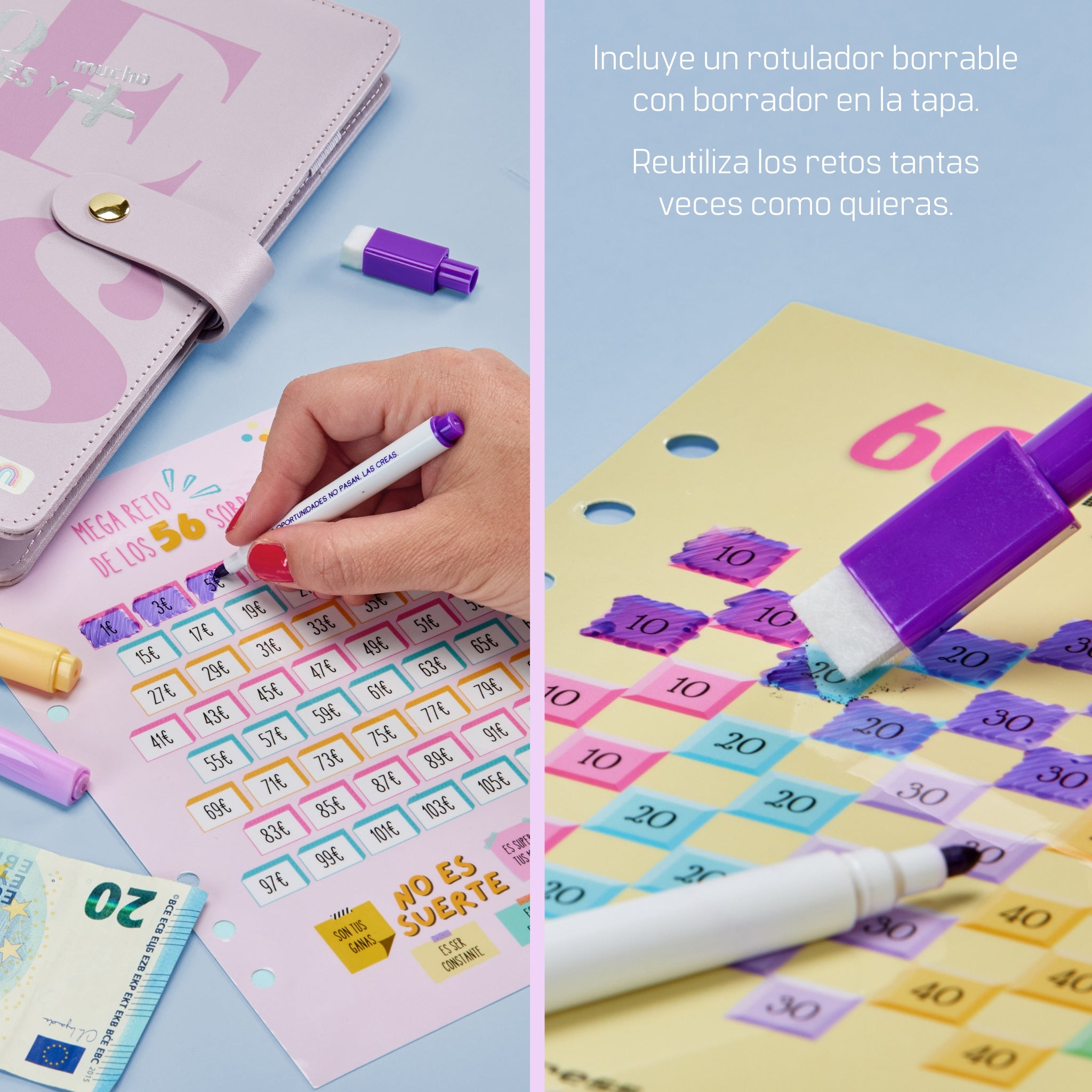 Libreta de Ahorro A5+ Morada