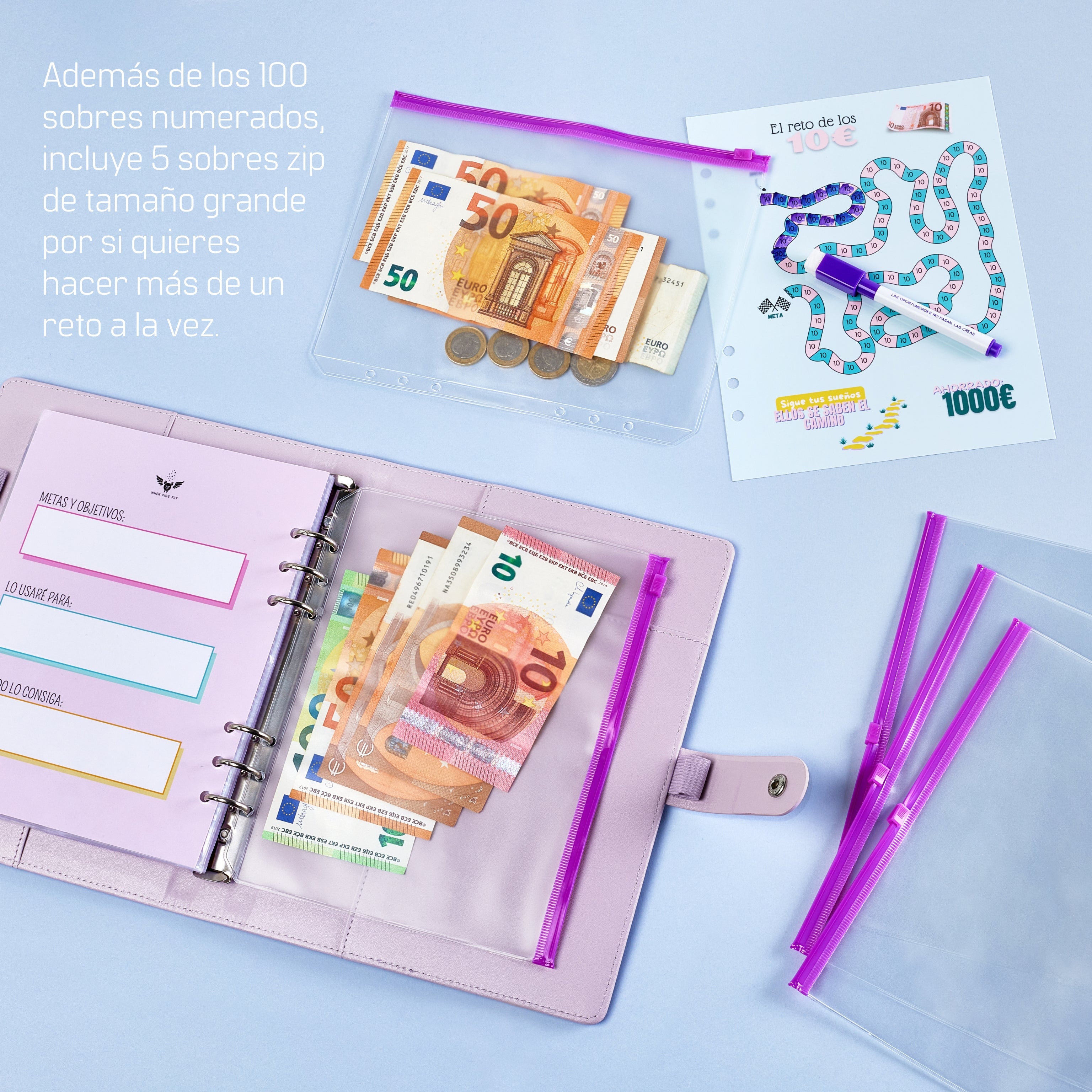 Libreta de Ahorro A5+ Morada