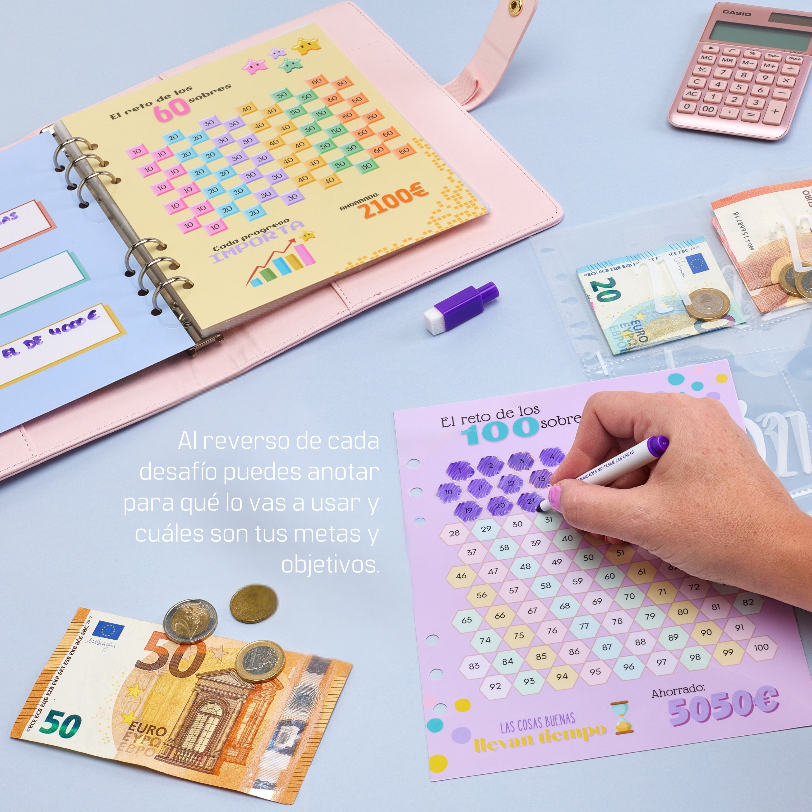 Libreta de Ahorro A5+ Rosa