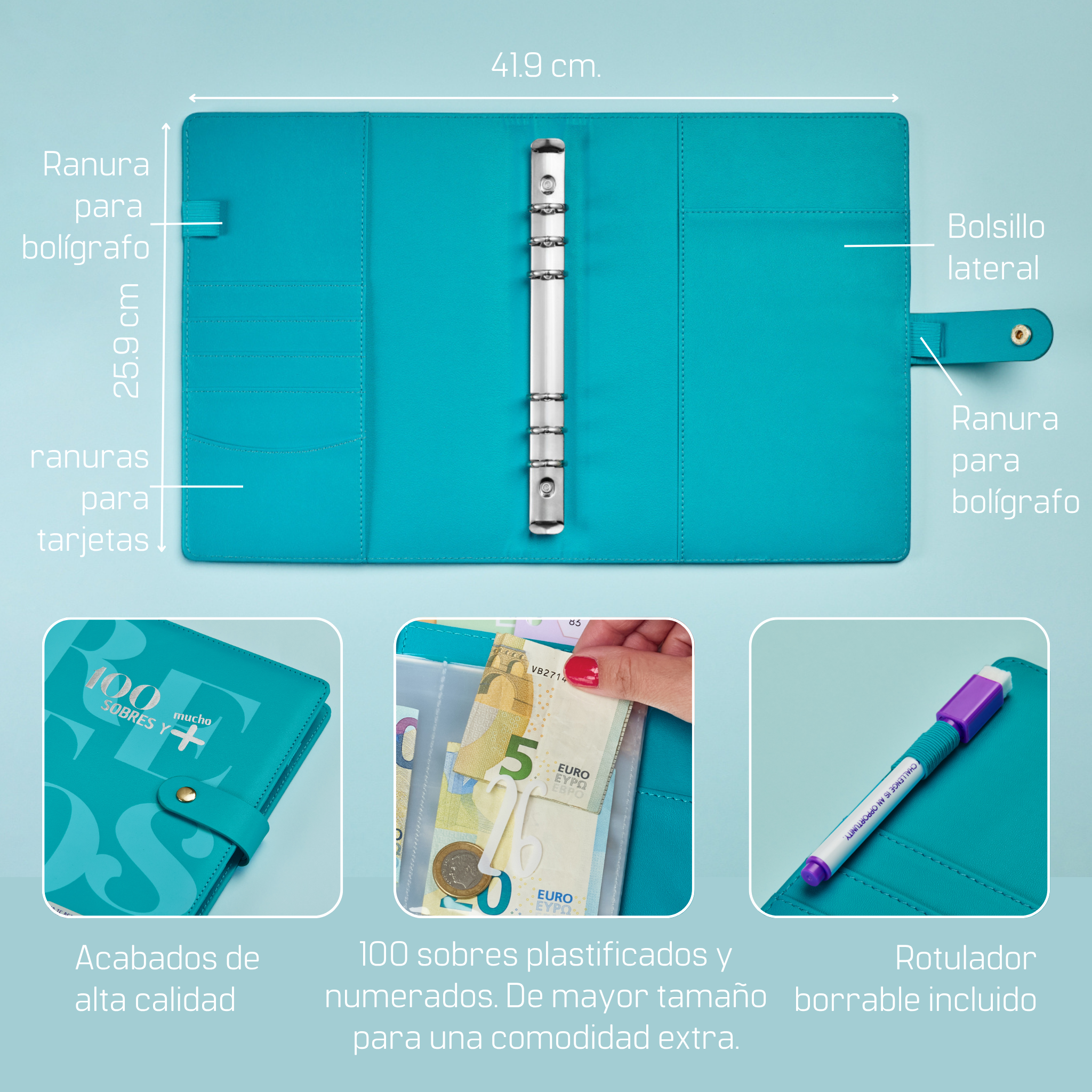 Libreta de Ahorro A5+ Azul