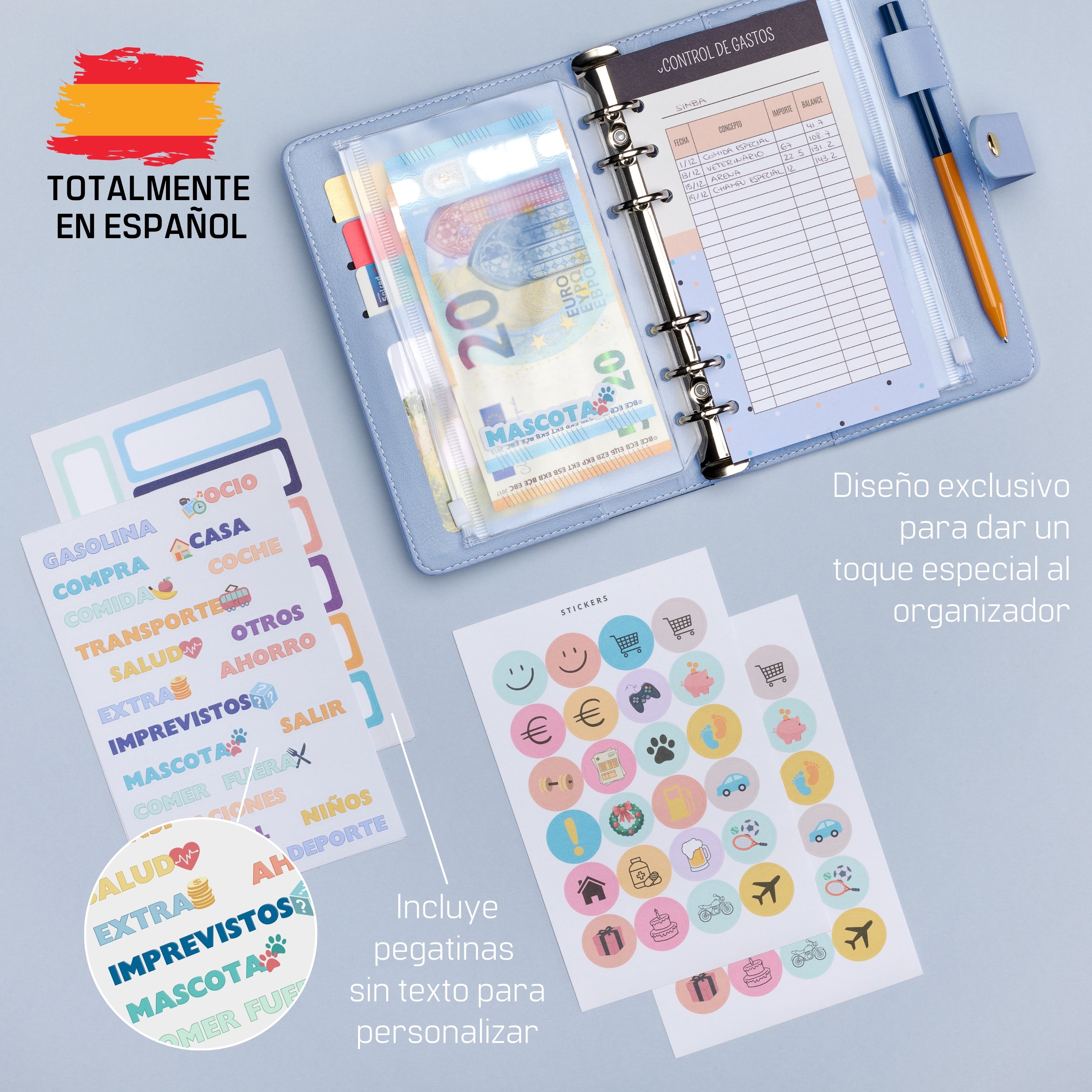 Libreta de Ahorro A6 3 Pieles