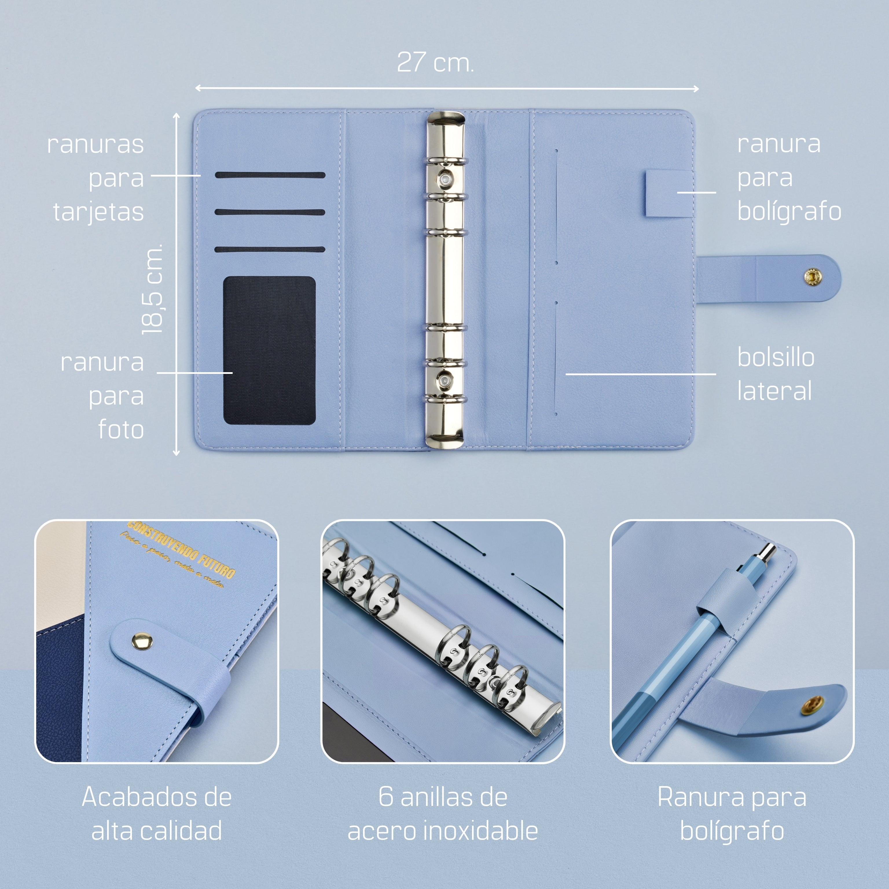 Libreta de Ahorro A6 3 Pieles