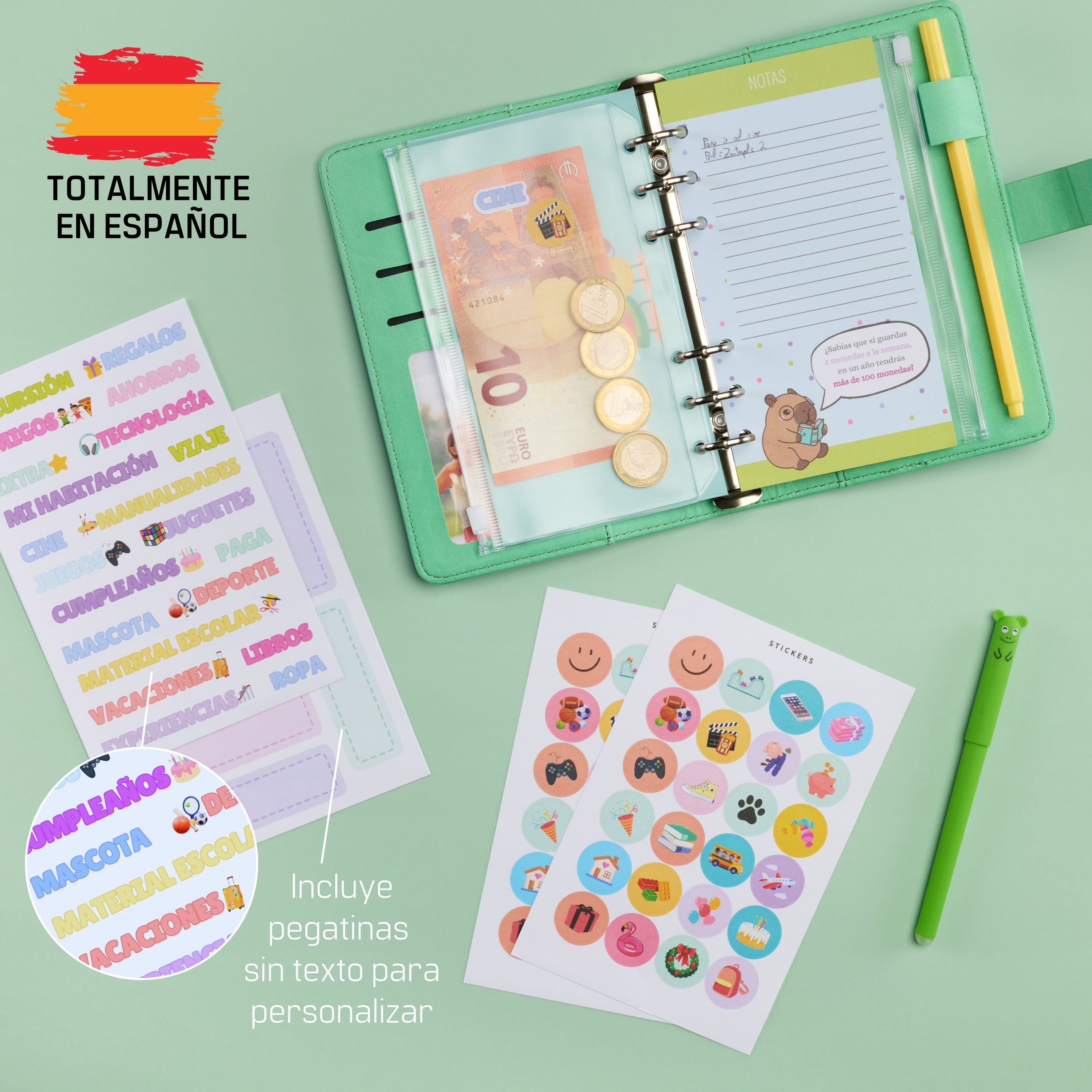 Libreta de Ahorro A6 Infantil Cactus