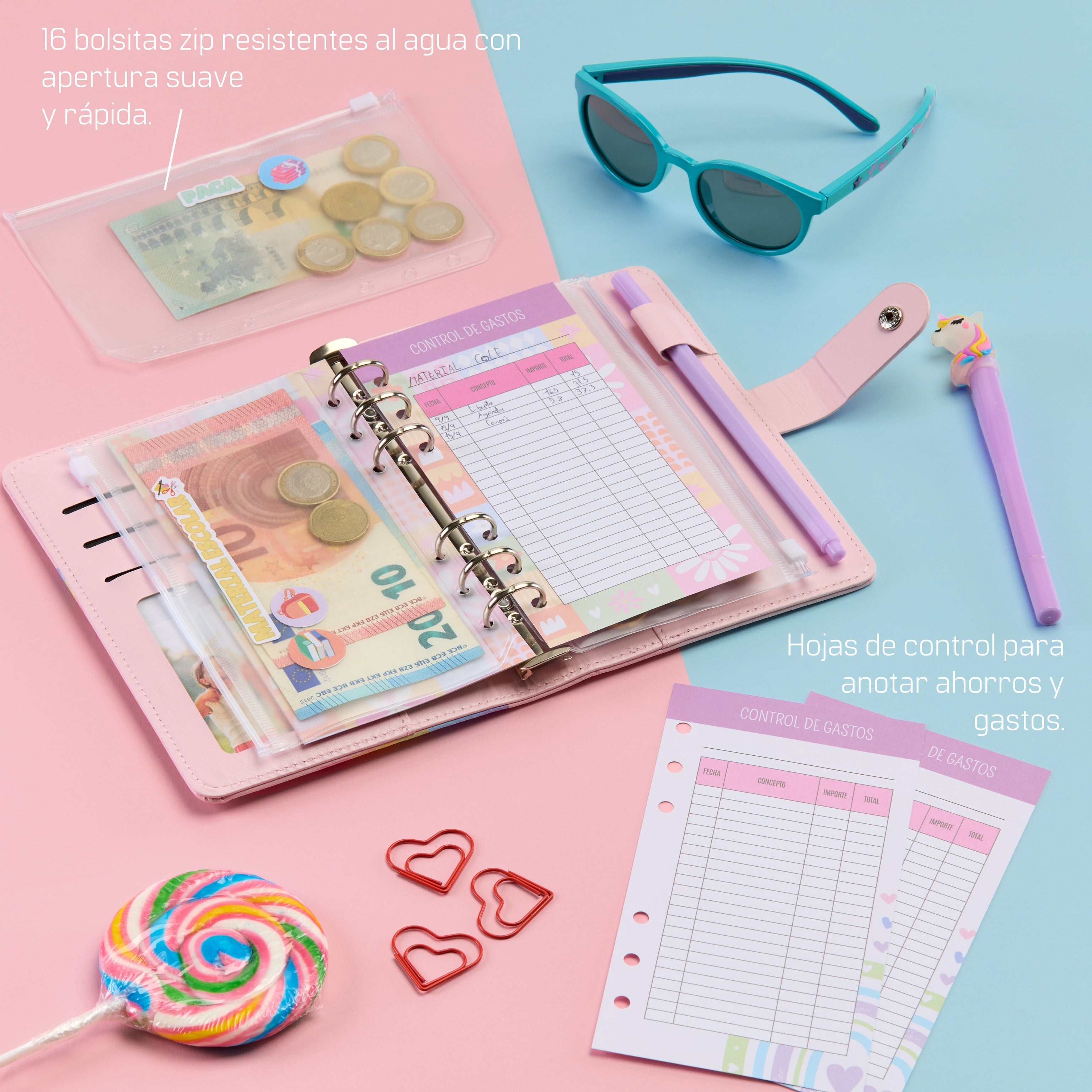 Libreta de Ahorro A6 Infantil Arcoíris