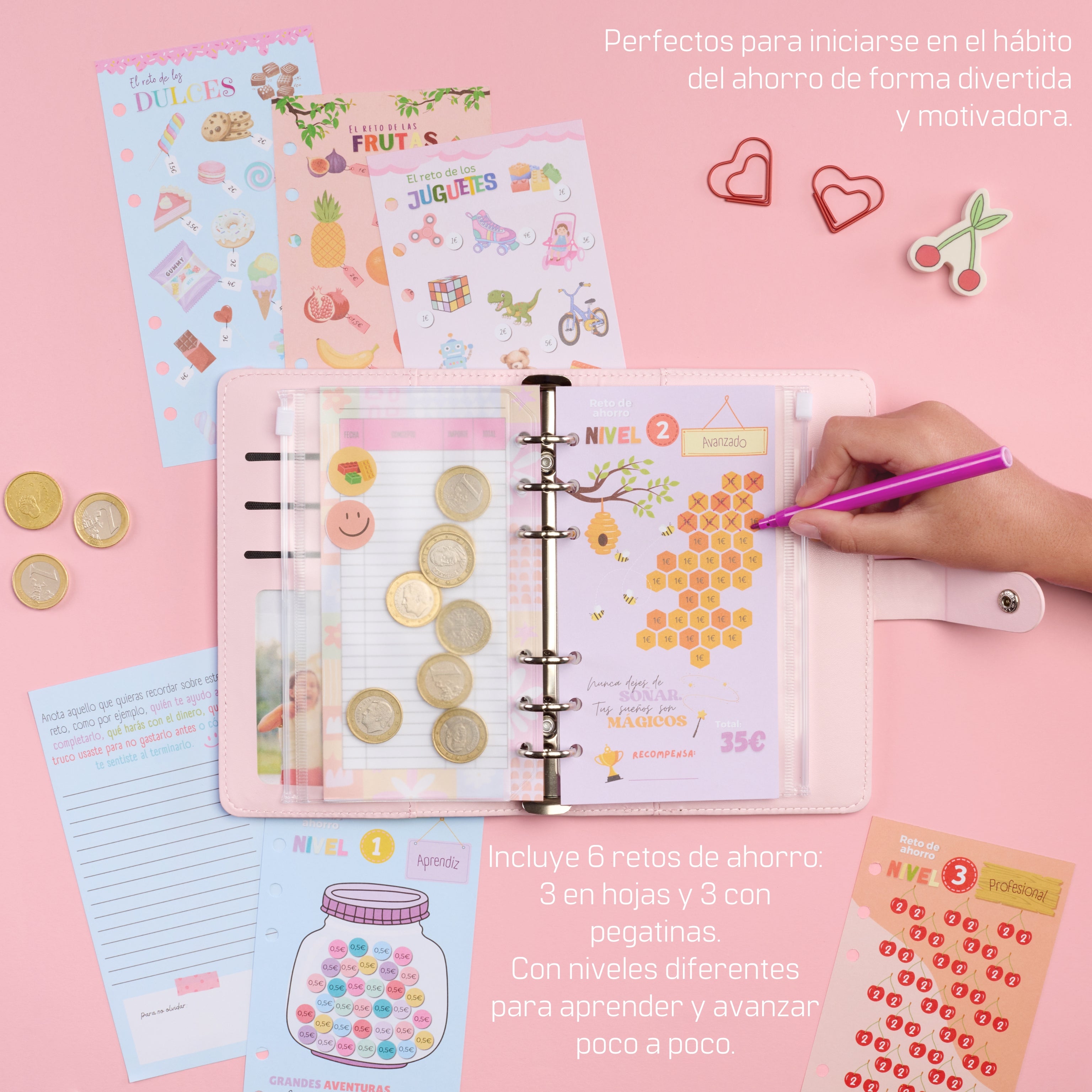 Libreta de Ahorro A6 Infantil Arcoíris