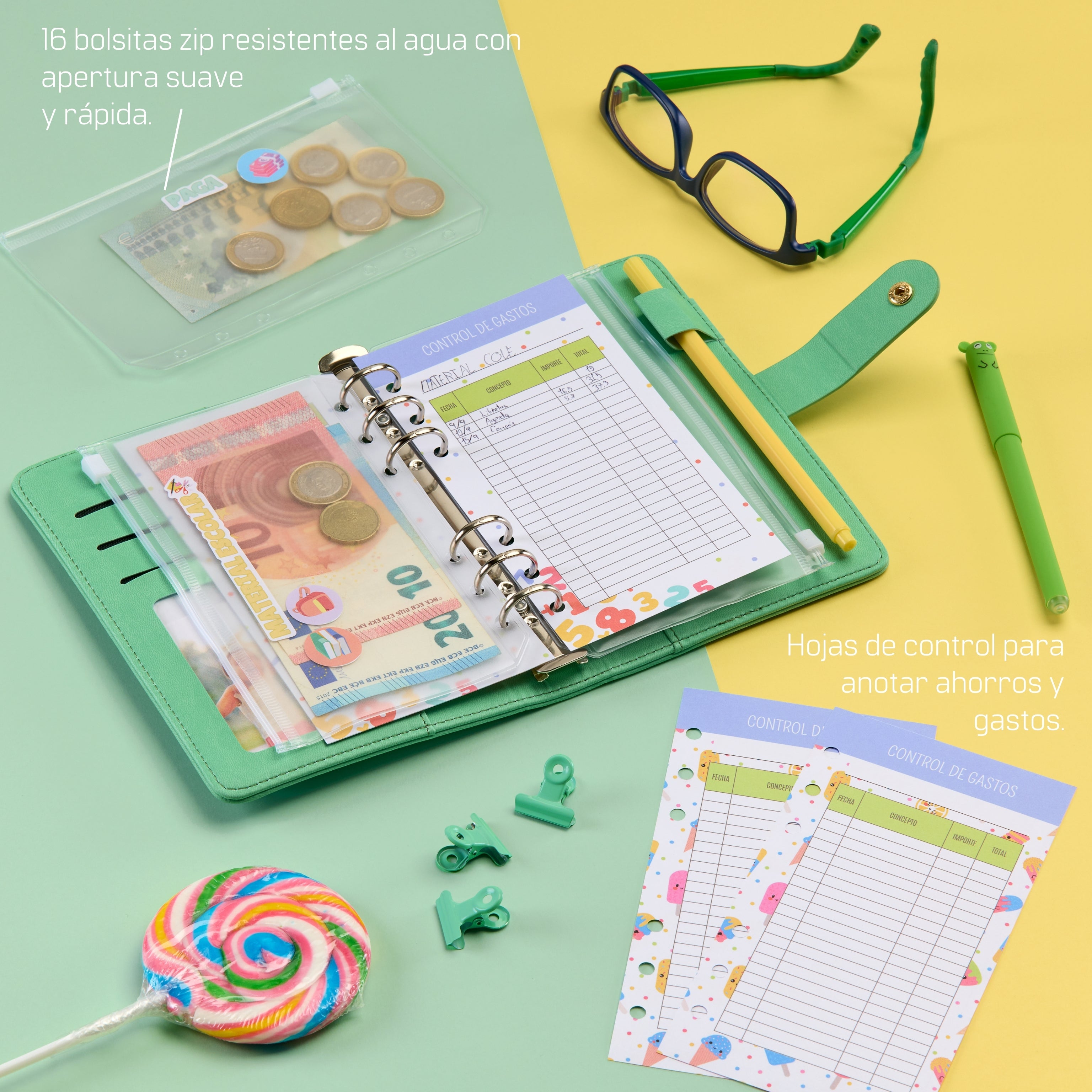 Libreta de Ahorro A6 Infantil Cactus