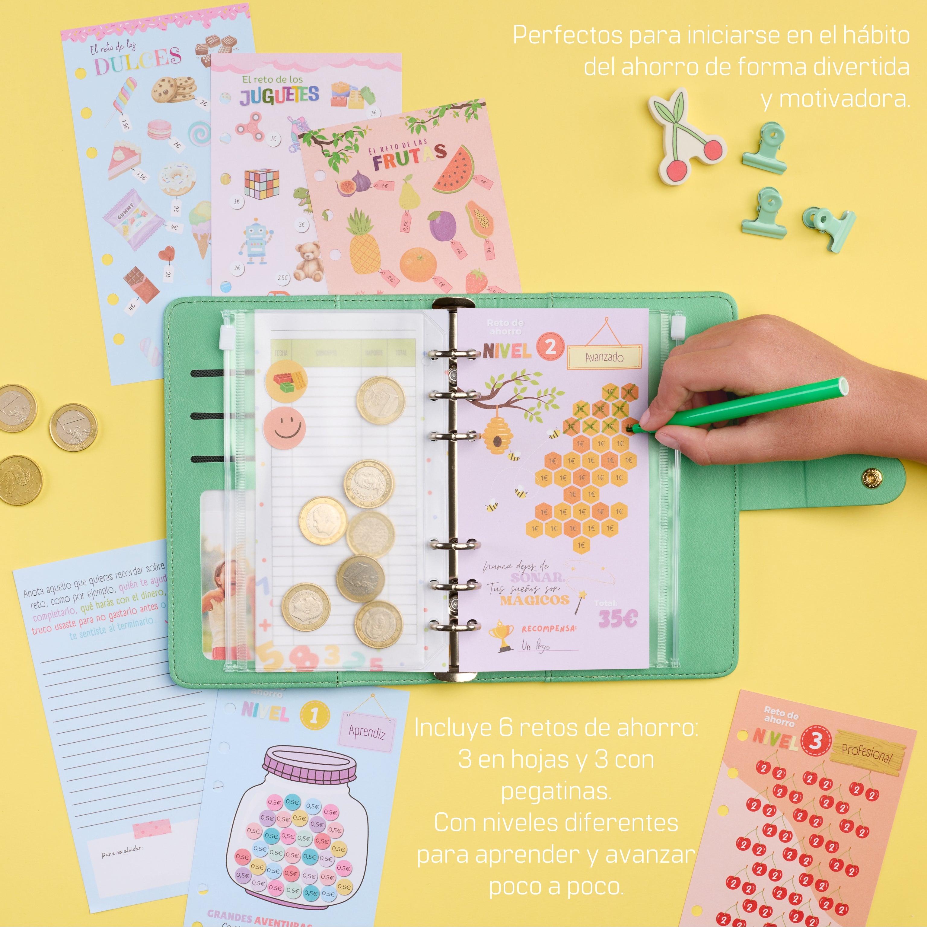 Libreta de Ahorro A6 Infantil Cactus