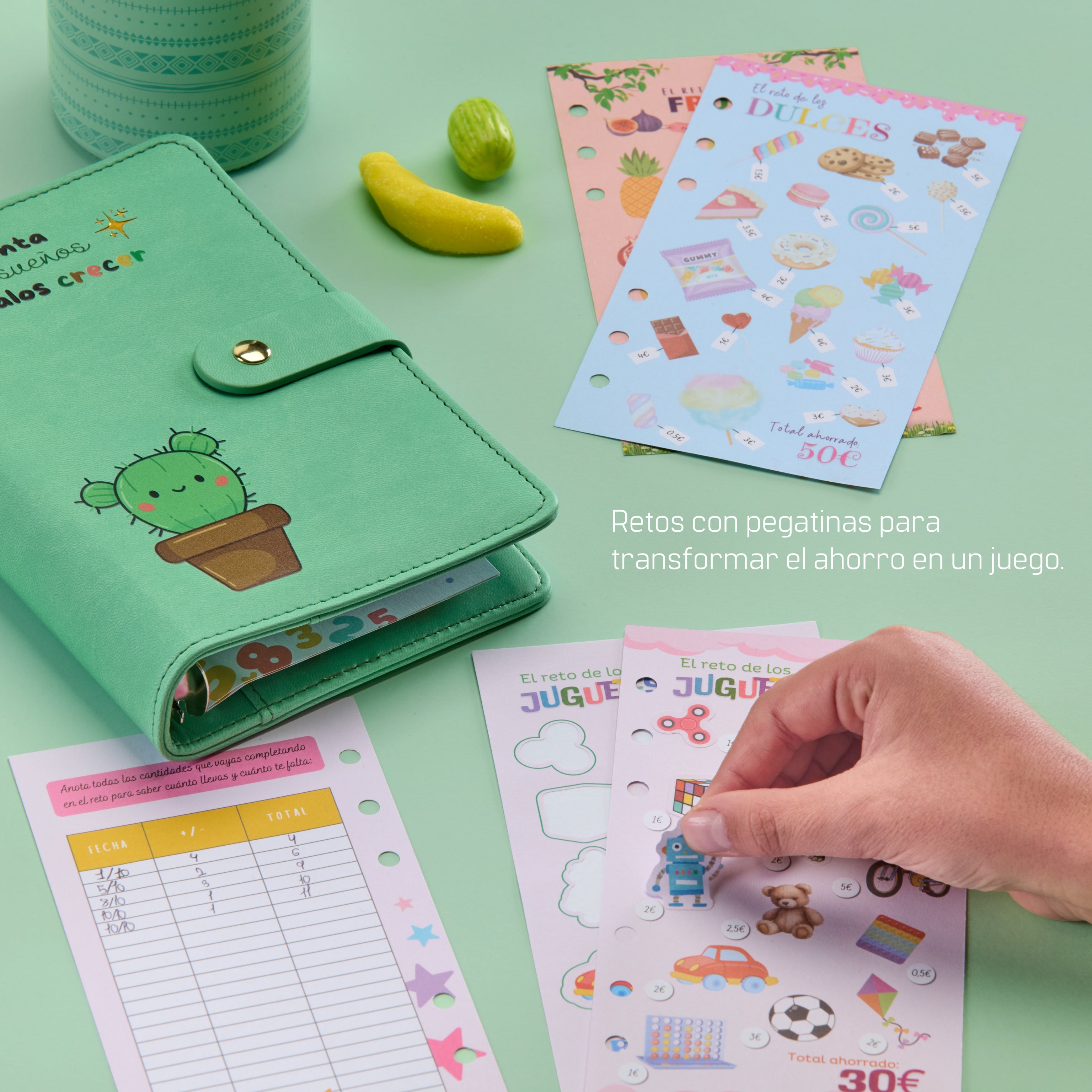 Libreta de Ahorro A6 Infantil Cactus