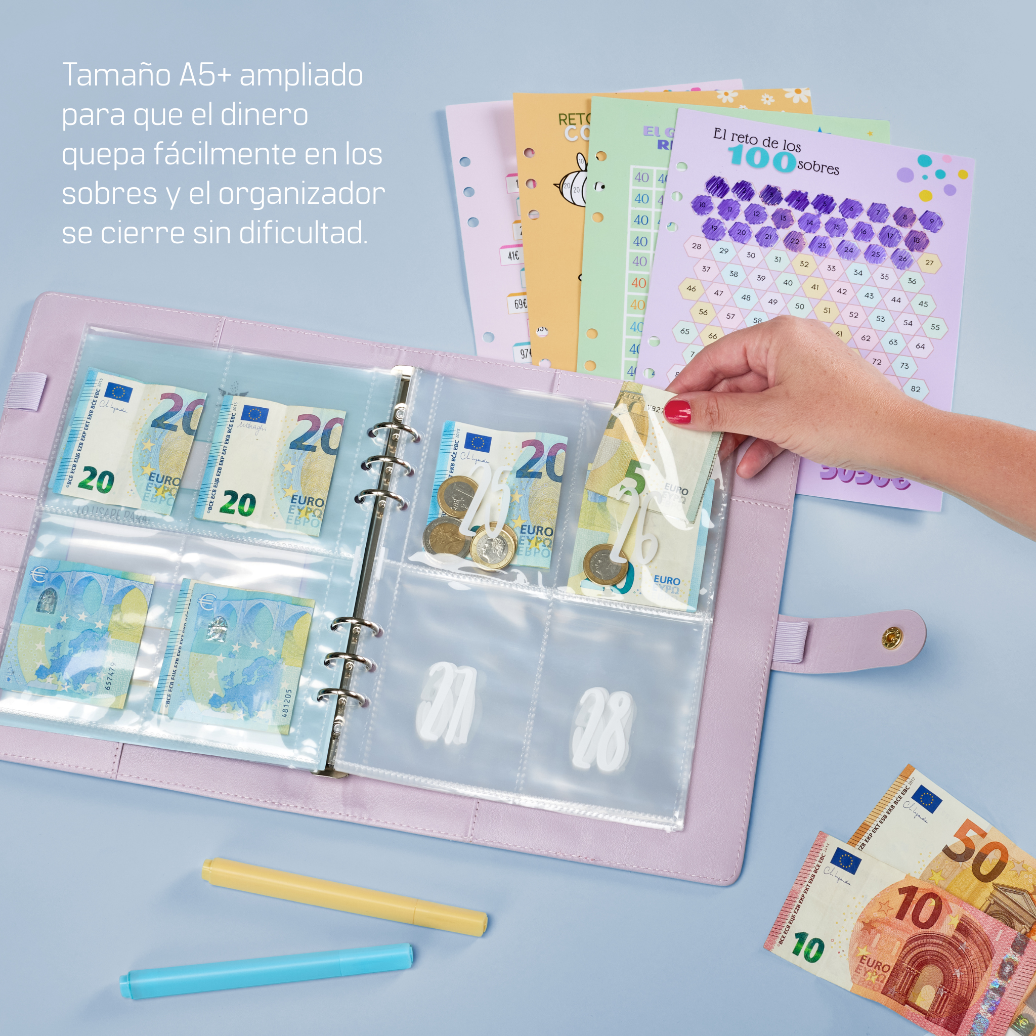 Libreta de Ahorro A5+ Morada