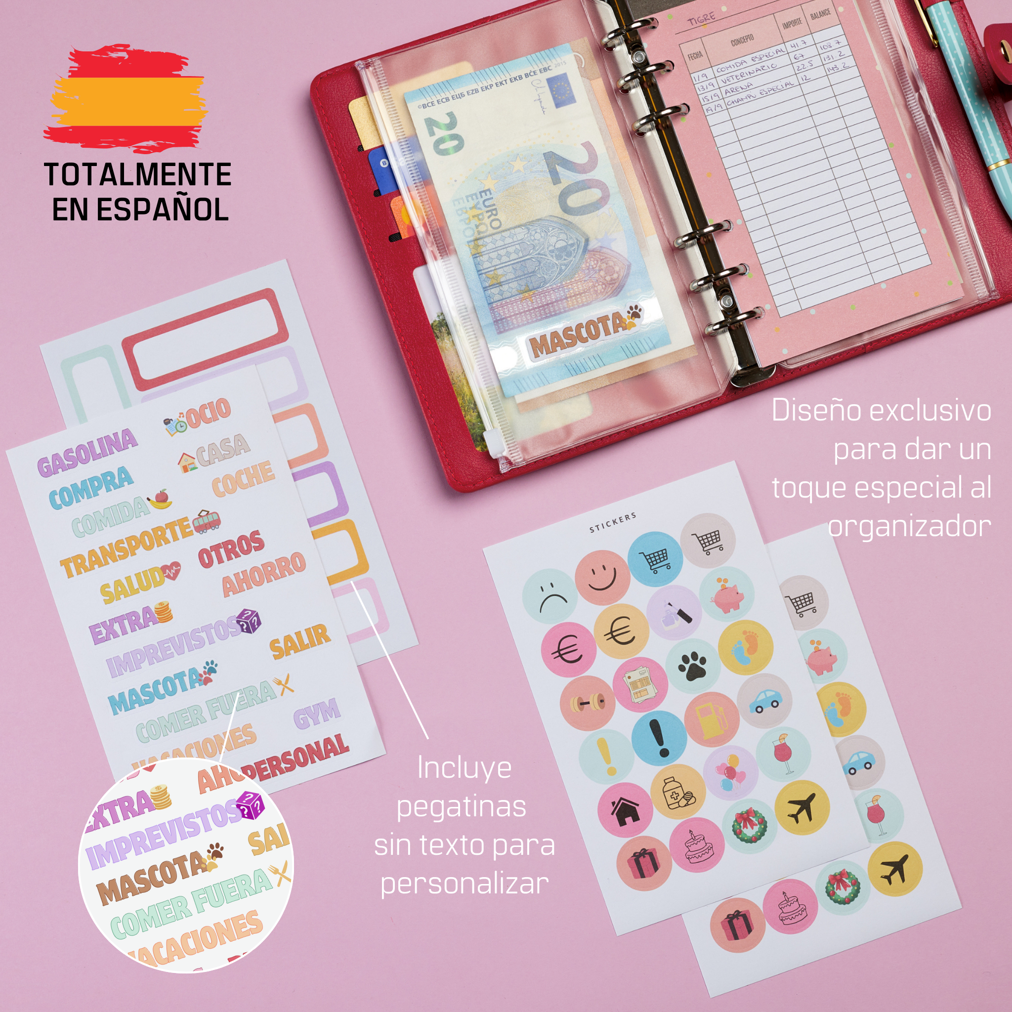 Libreta de Ahorro A6 Roja