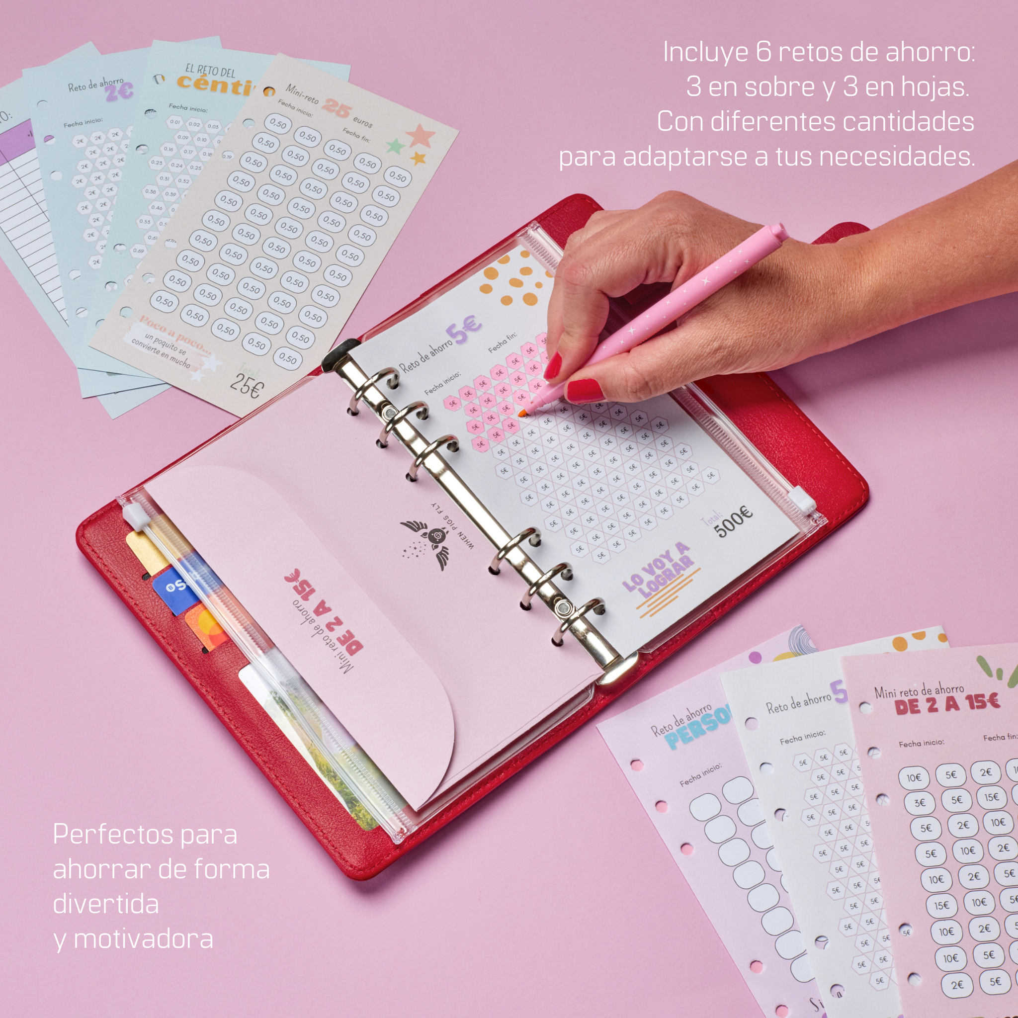 Libreta de Ahorro A6 Roja