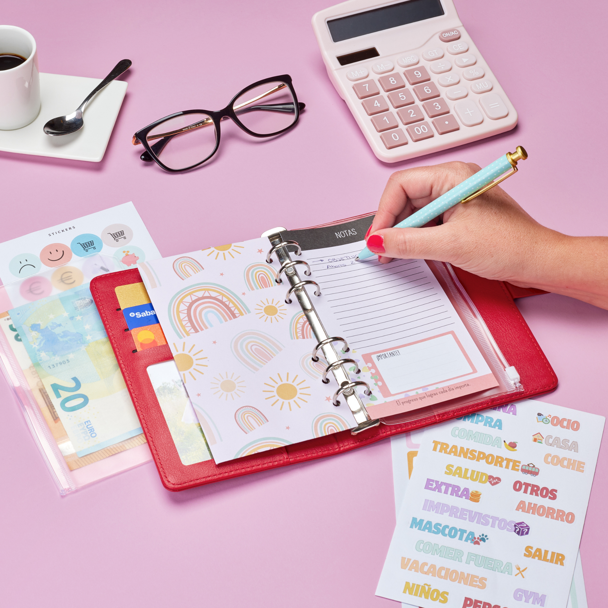 Libreta de Ahorro A6 Roja