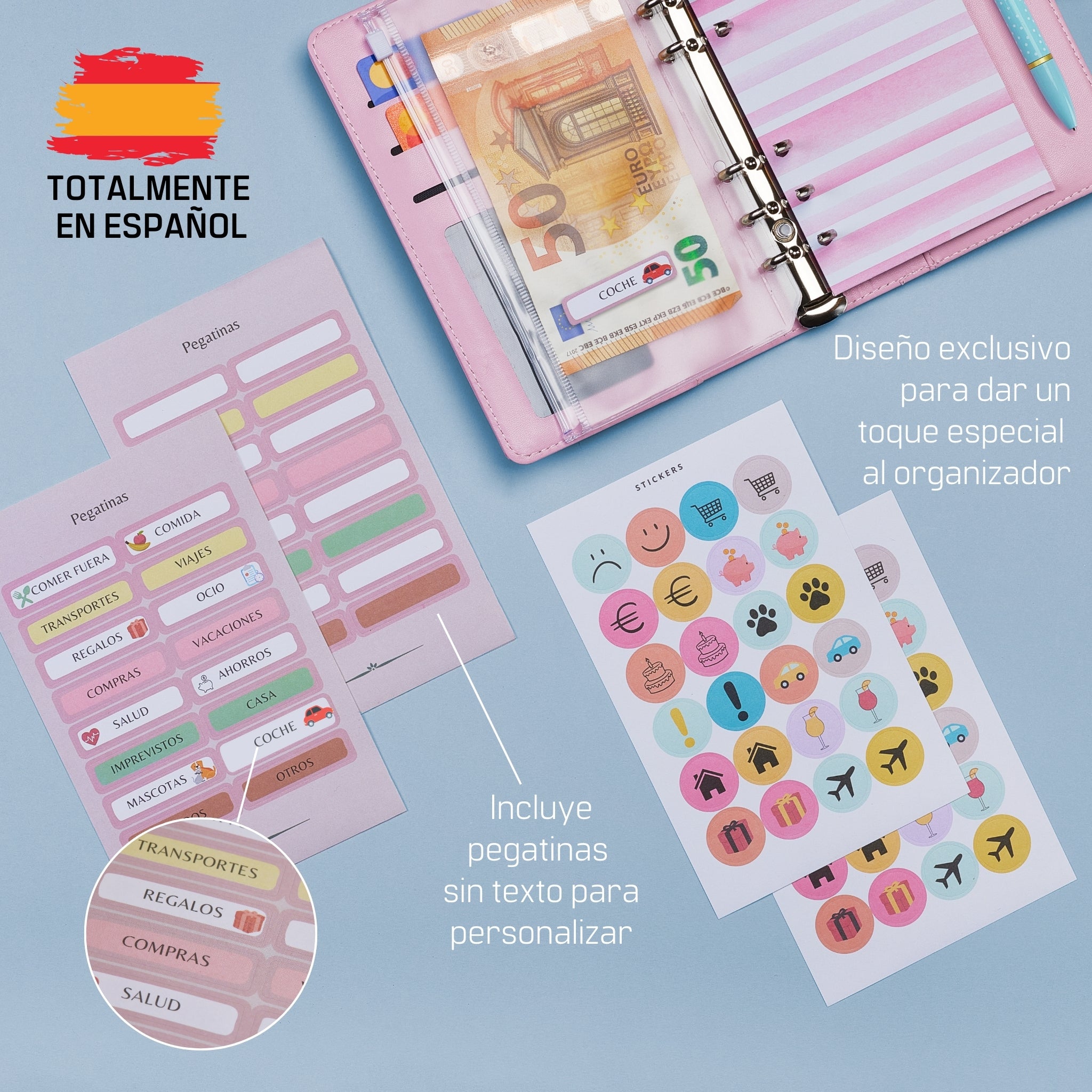 Libreta de Ahorro A6 Rosa