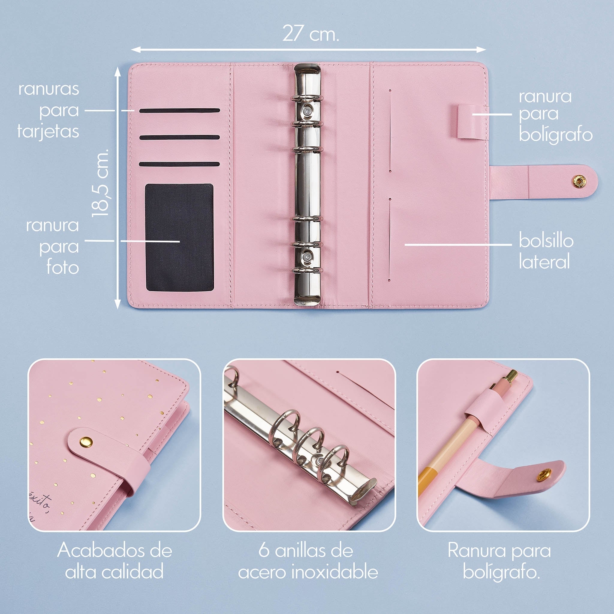 Libreta de Ahorro A6 Rosa