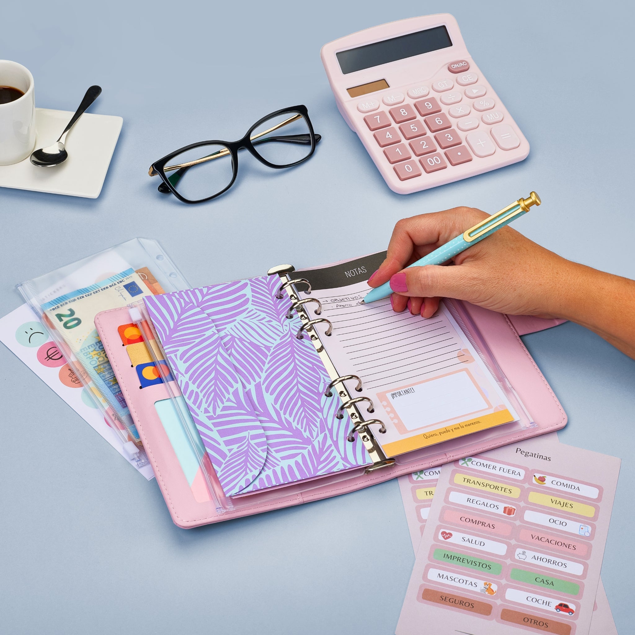 Libreta de Ahorro A6 Rosa
