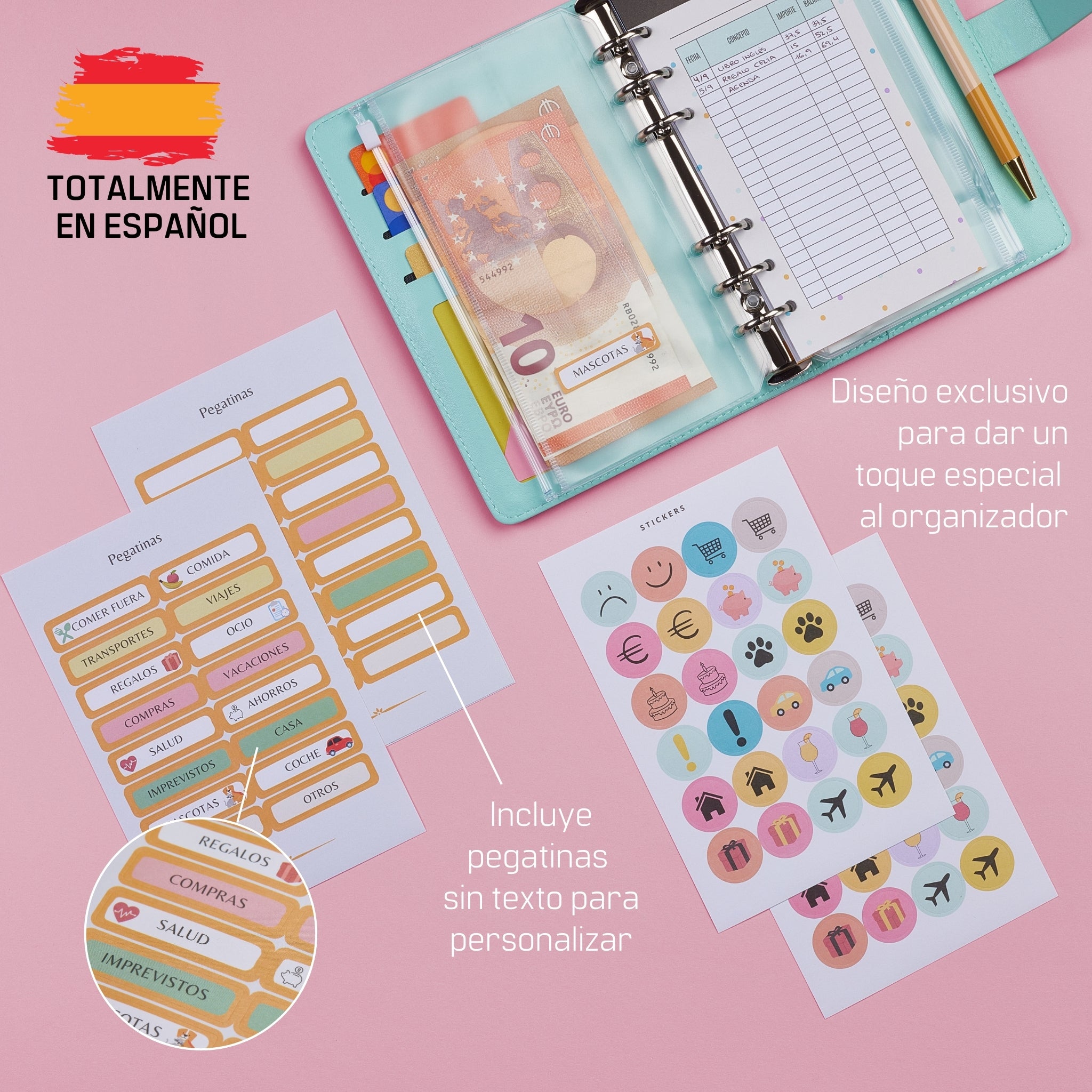 Libreta de Ahorro A6 Azul Aguamarina