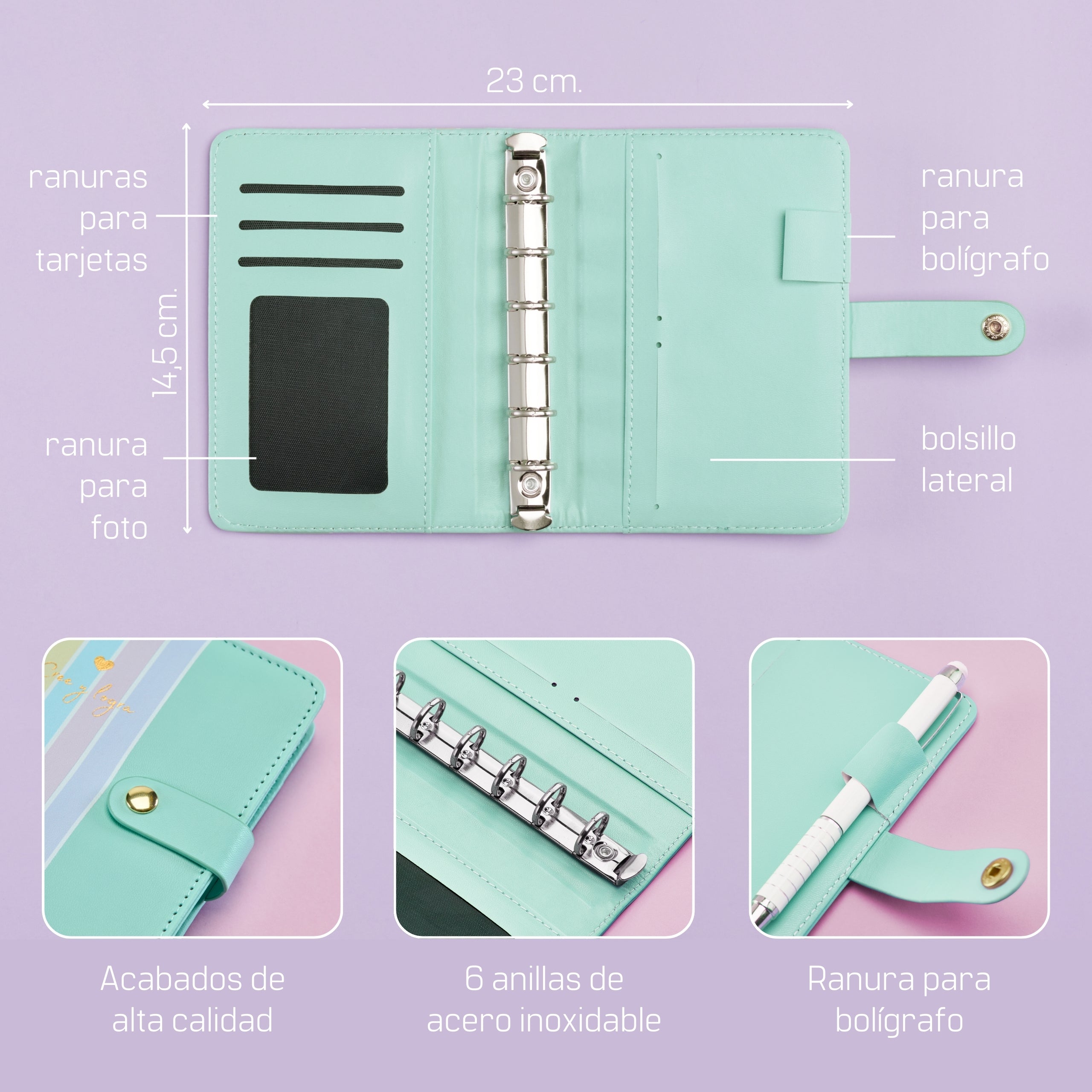 Libreta de Ahorro A7 Aguamarina