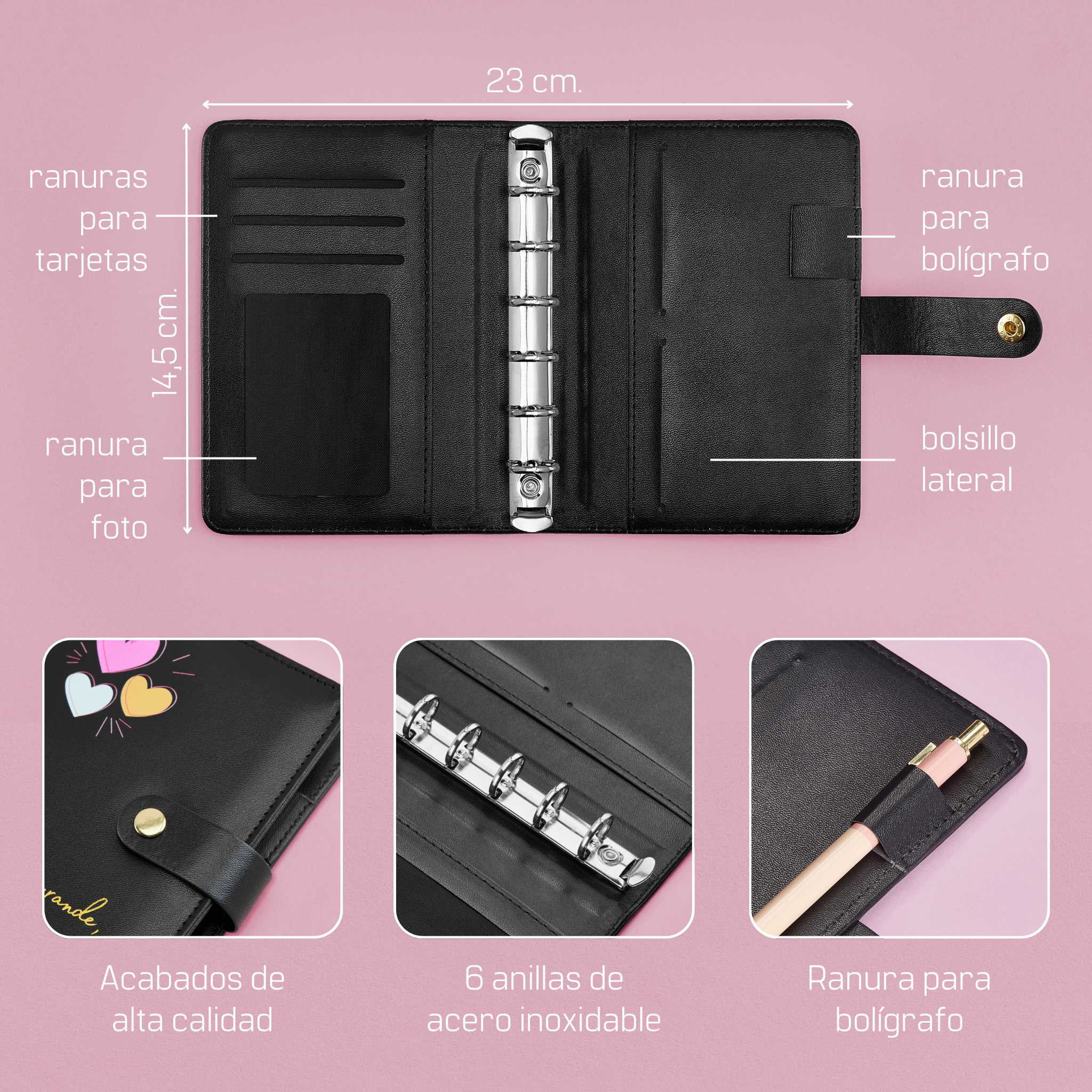 Libreta de Ahorro A7 Negra