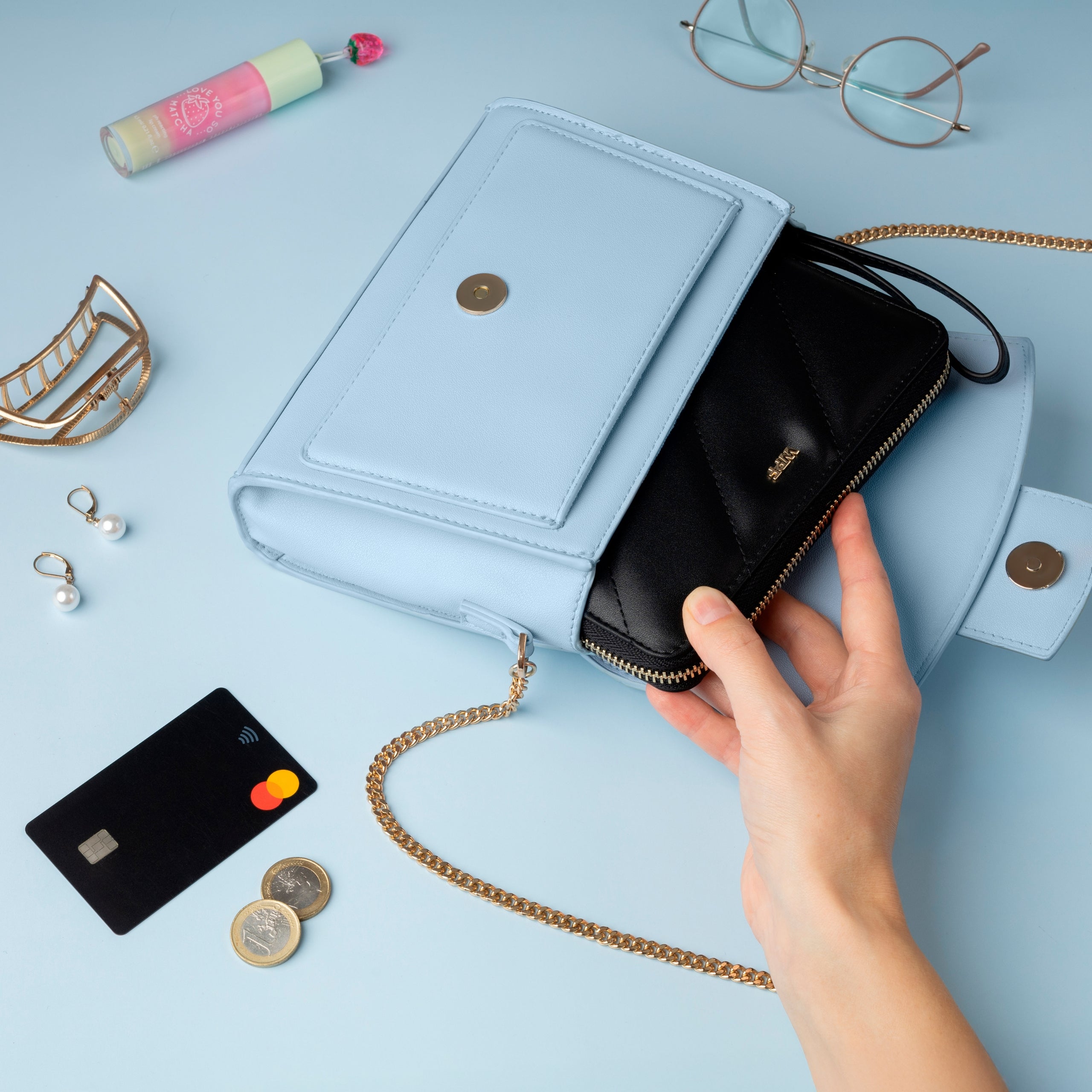 Libreta de Ahorro con Cremallera A7 Negra