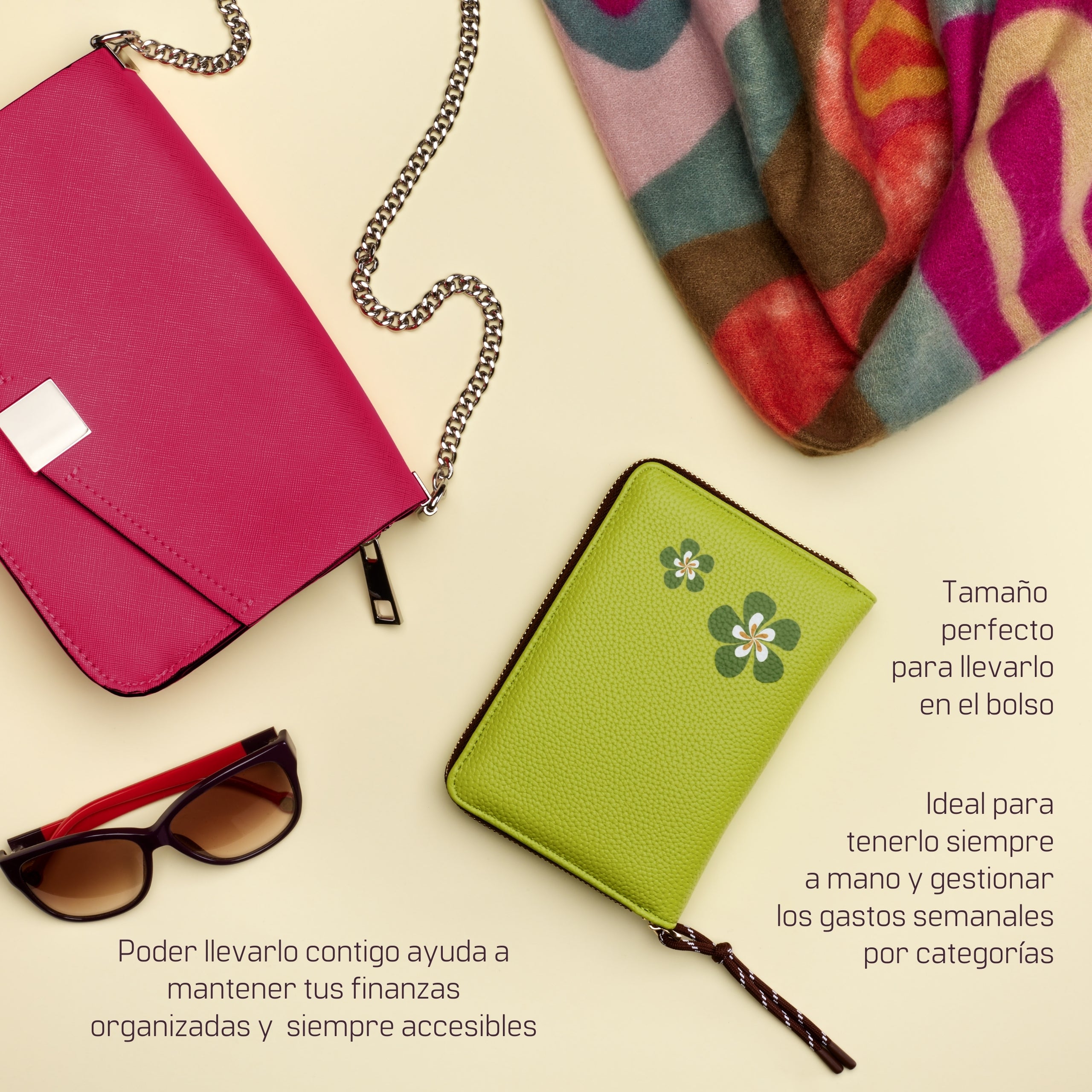 Libreta de Ahorro con Cremallera A7 Verde