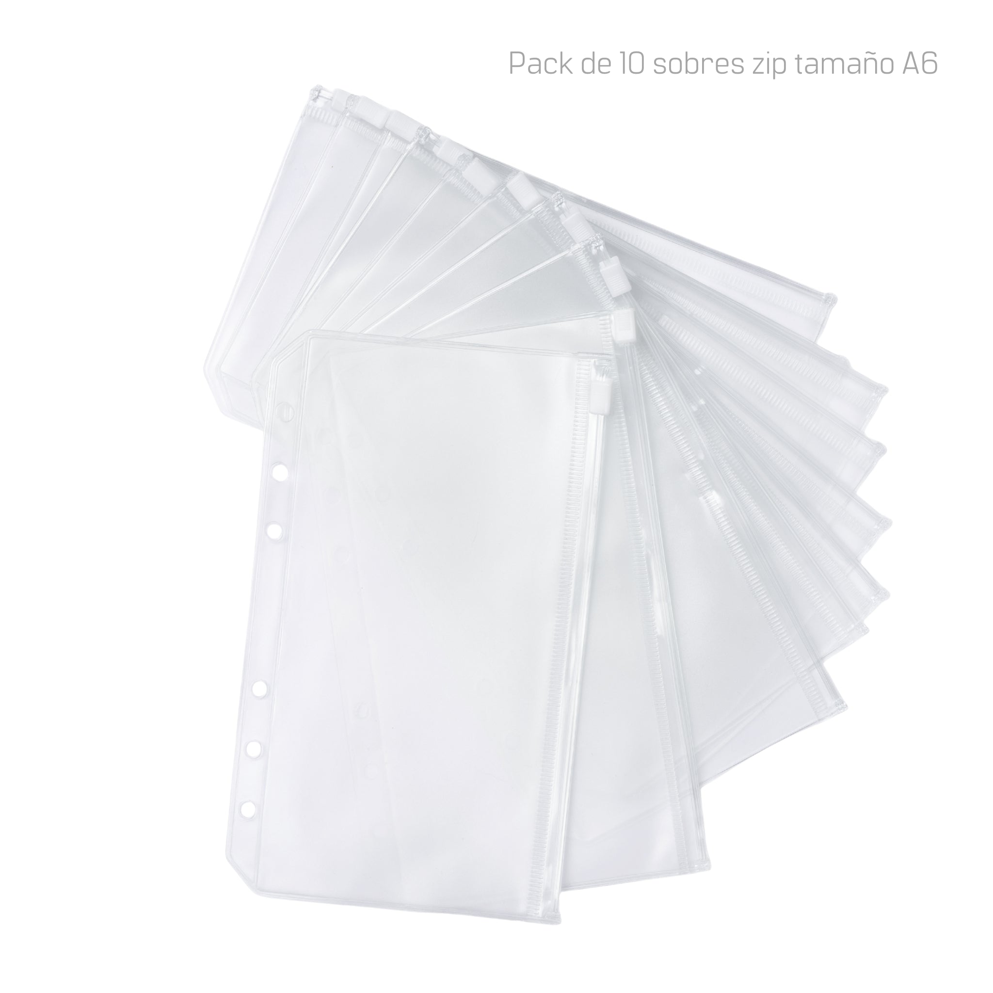 Pack De 10 Sobres Zip A6