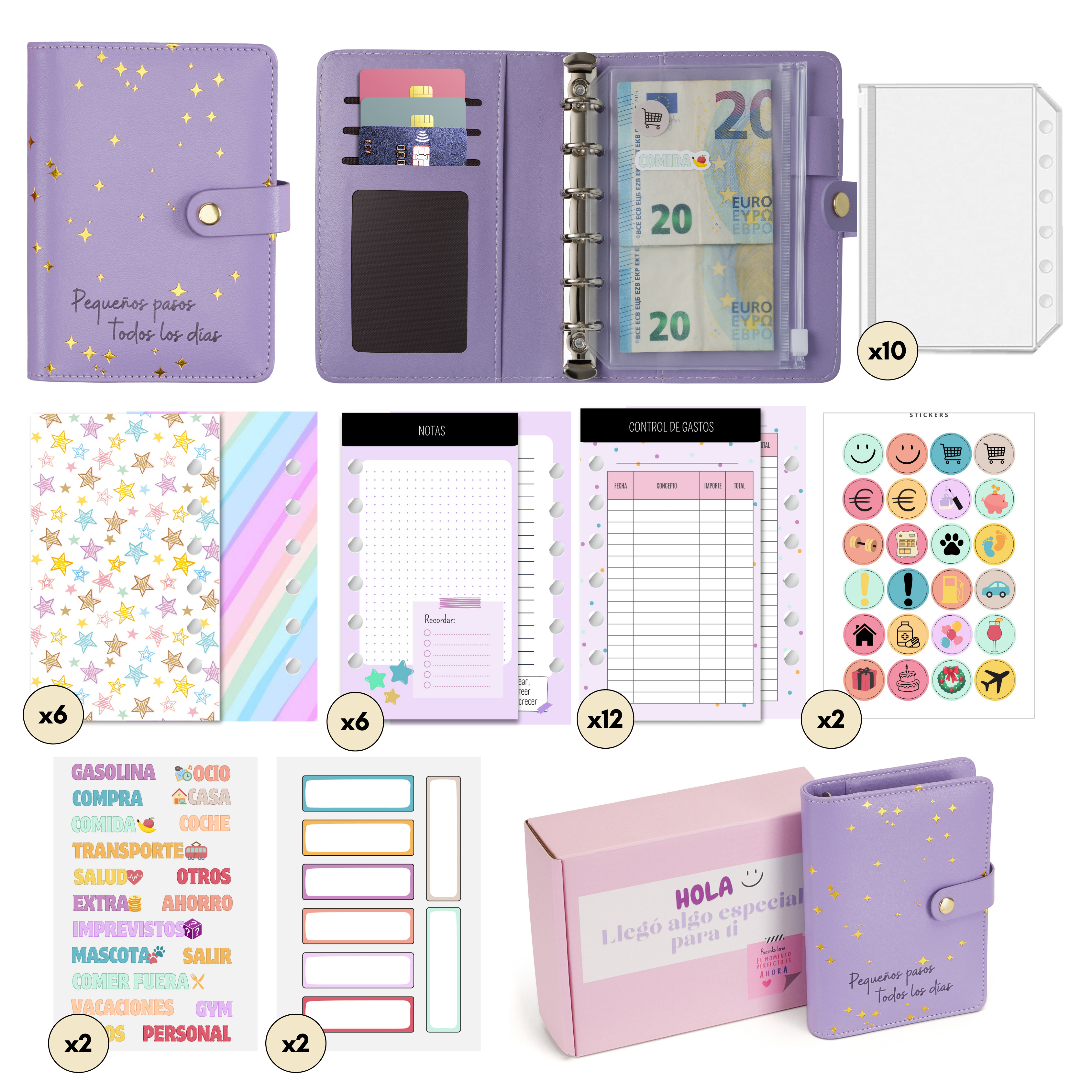 Libreta de Ahorro A7 Lila