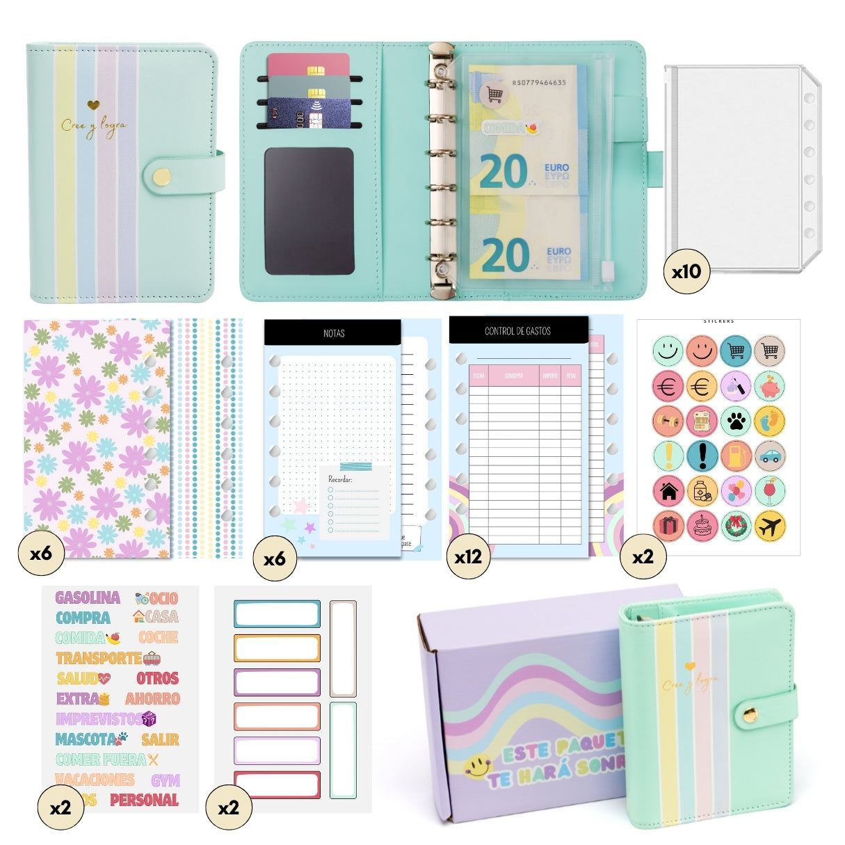 Libreta de Ahorro A7 Aguamarina