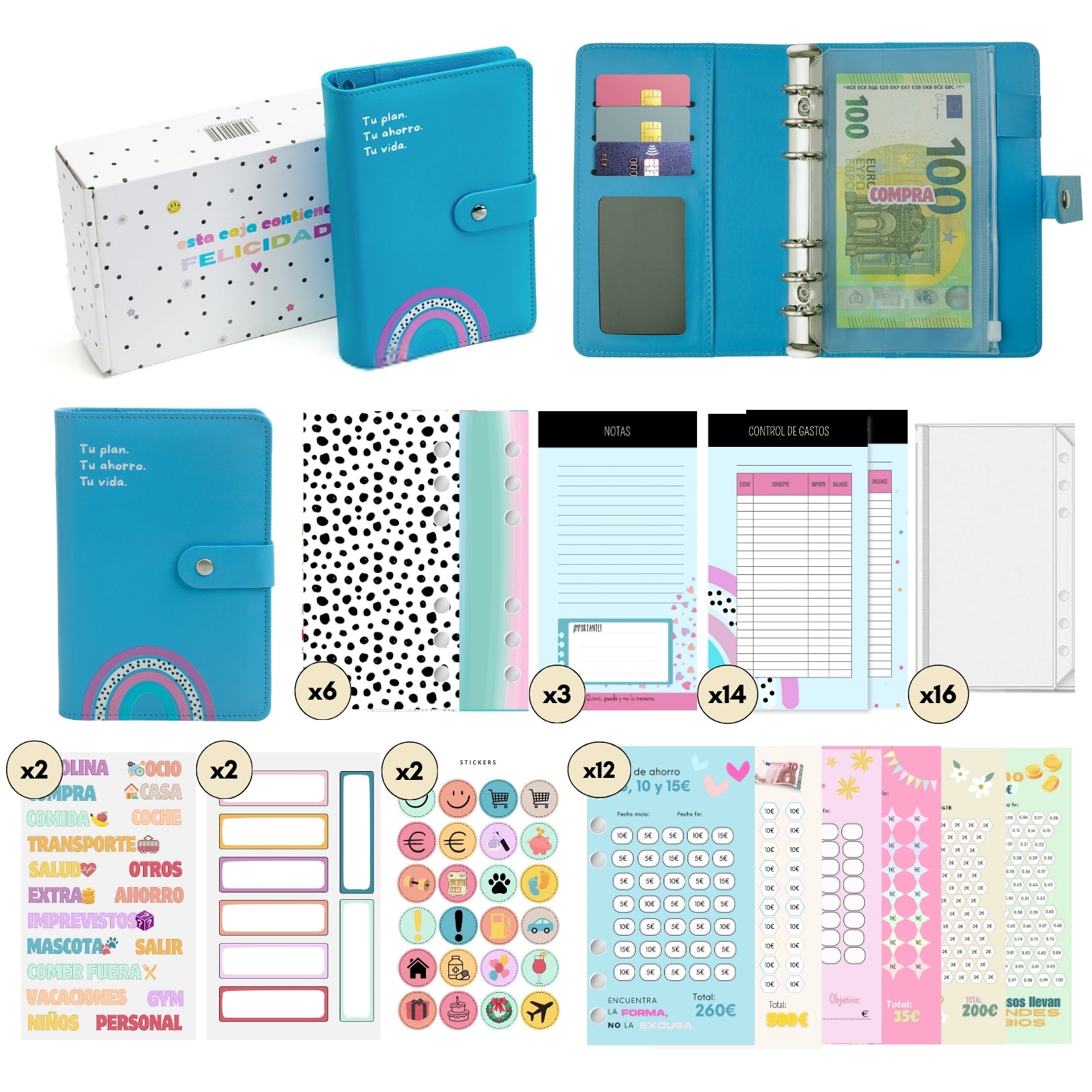 Libreta de Ahorro A6 Azul