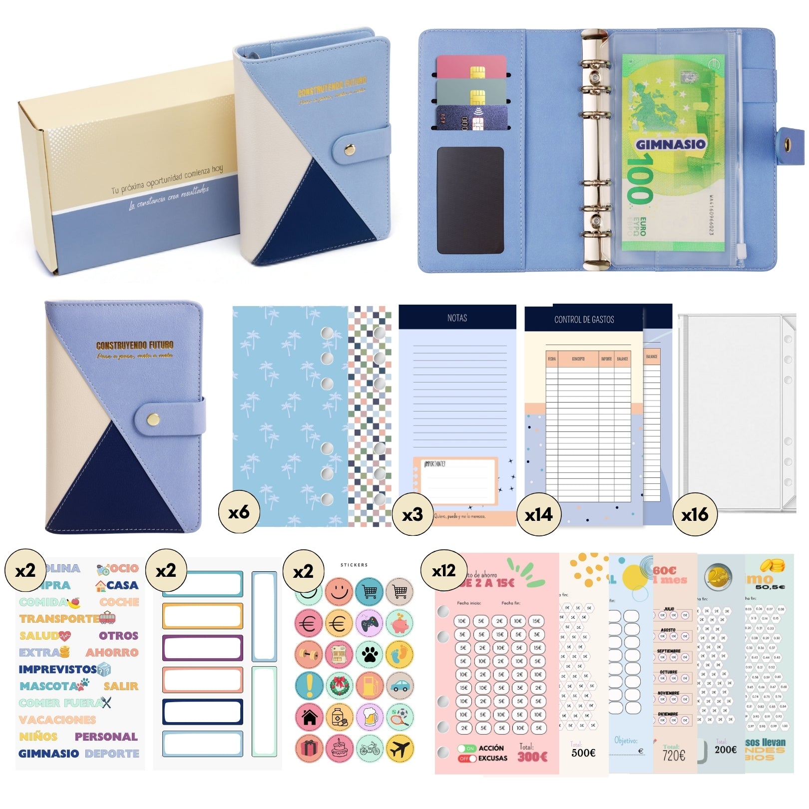 Libreta de Ahorro A6 3 Pieles