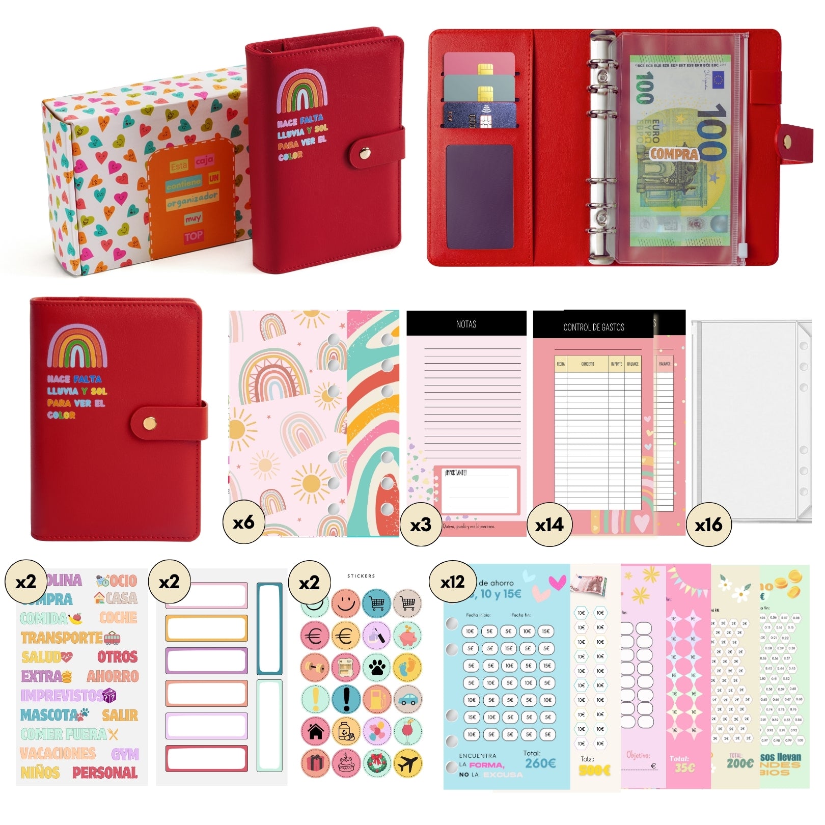 Libreta de Ahorro A6 Roja