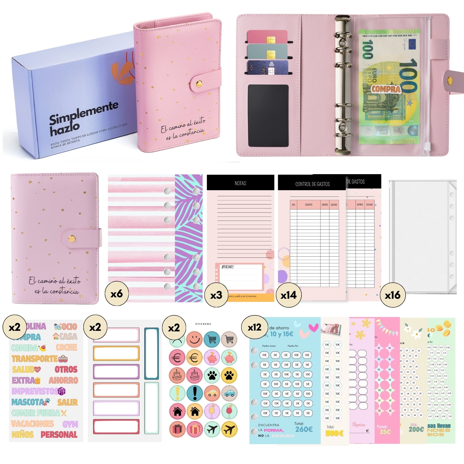 Libreta de Ahorro A6 Rosa