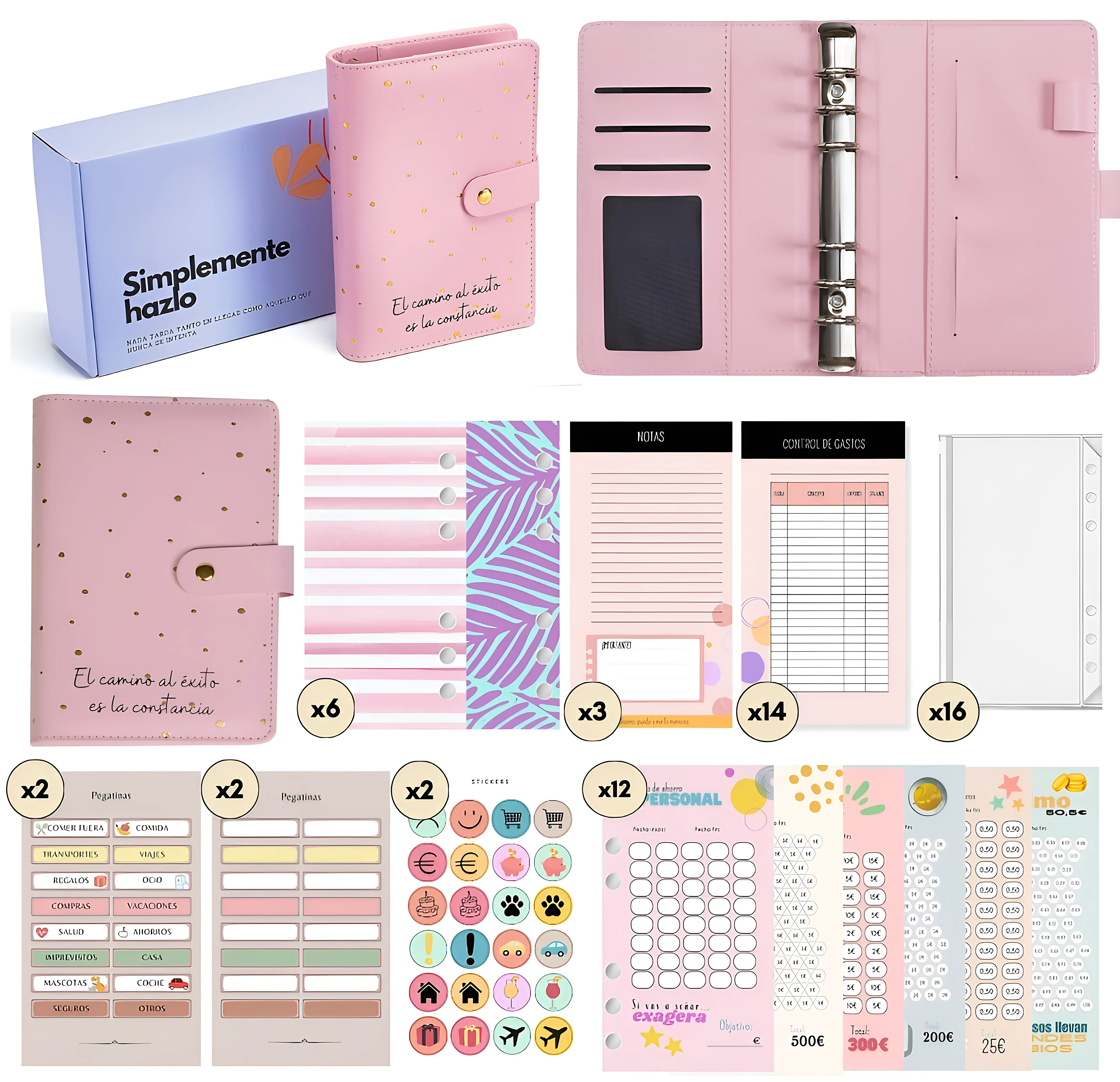 Libreta de Ahorro A6 Rosa